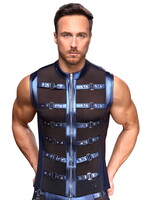NEK Blue metallic powernet shirt