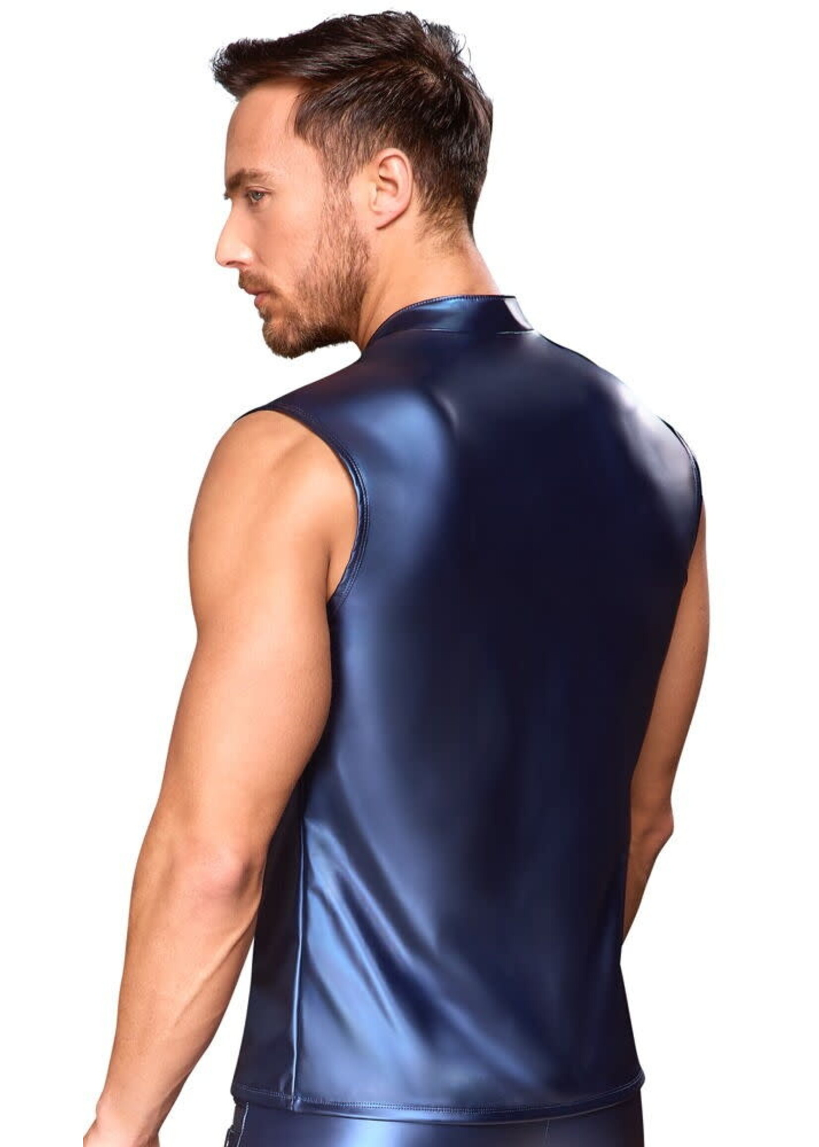 NEK Blue metallic powernet shirt