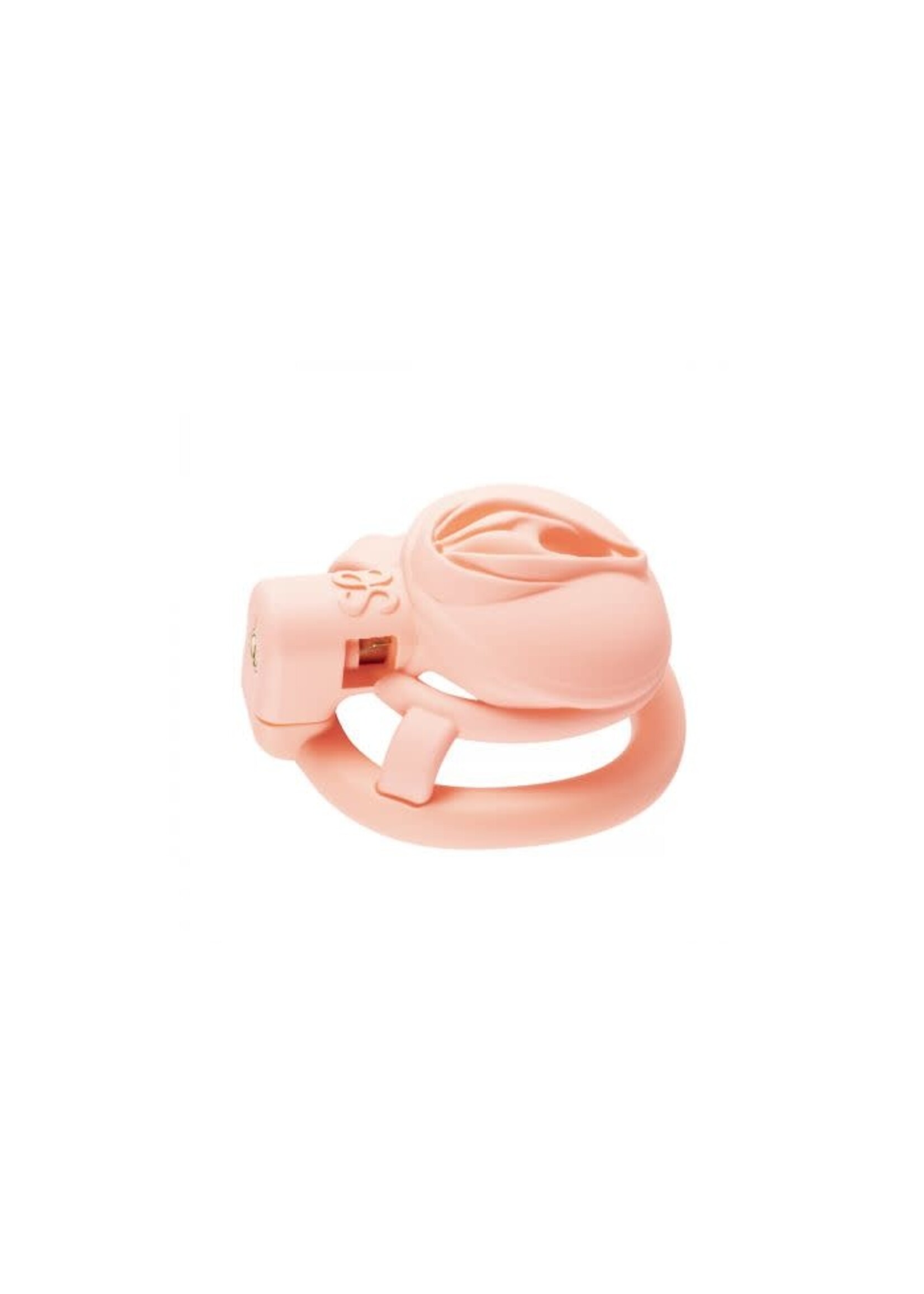 Pink pride chastity cage short