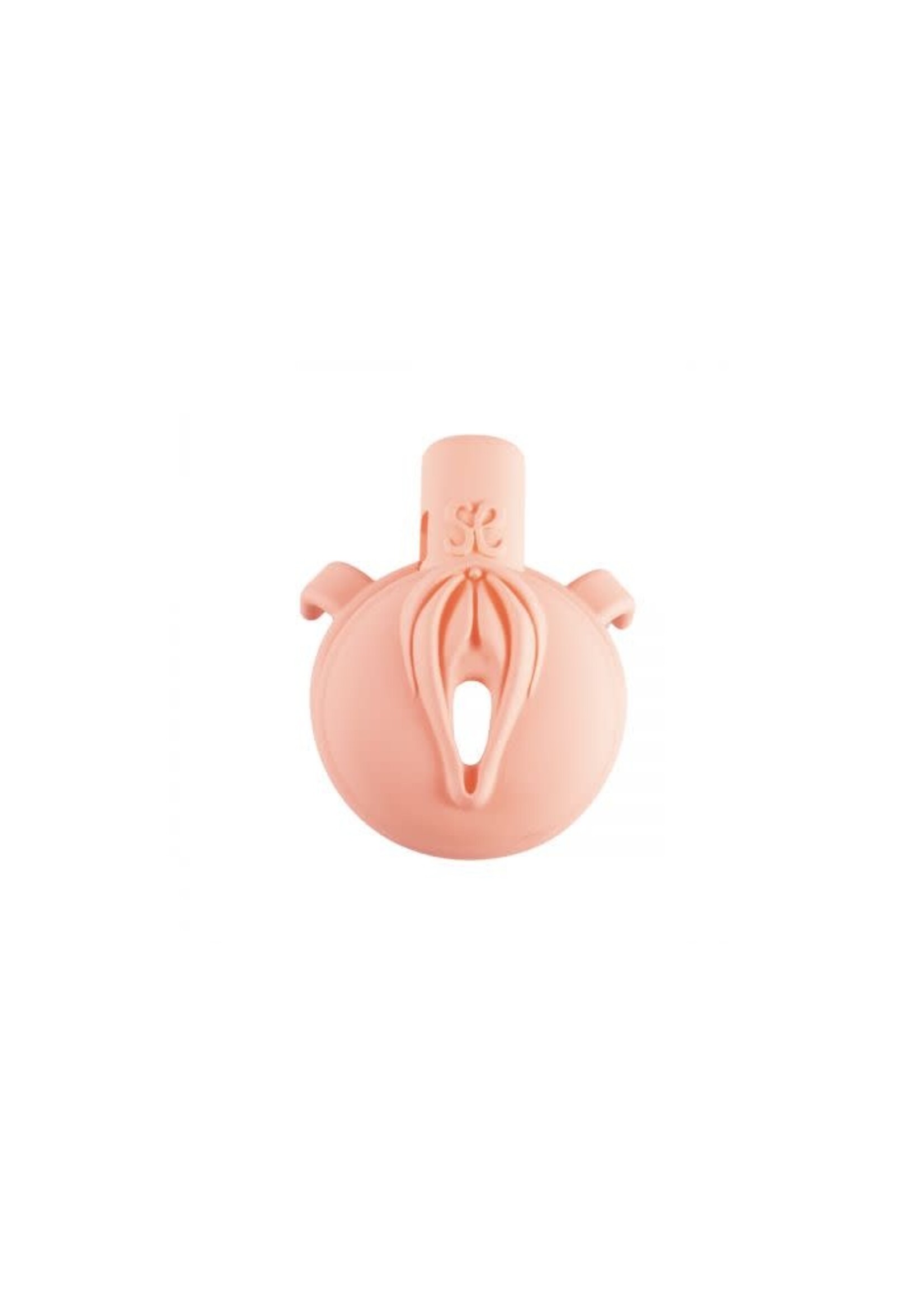 Pink pride chastity cage short