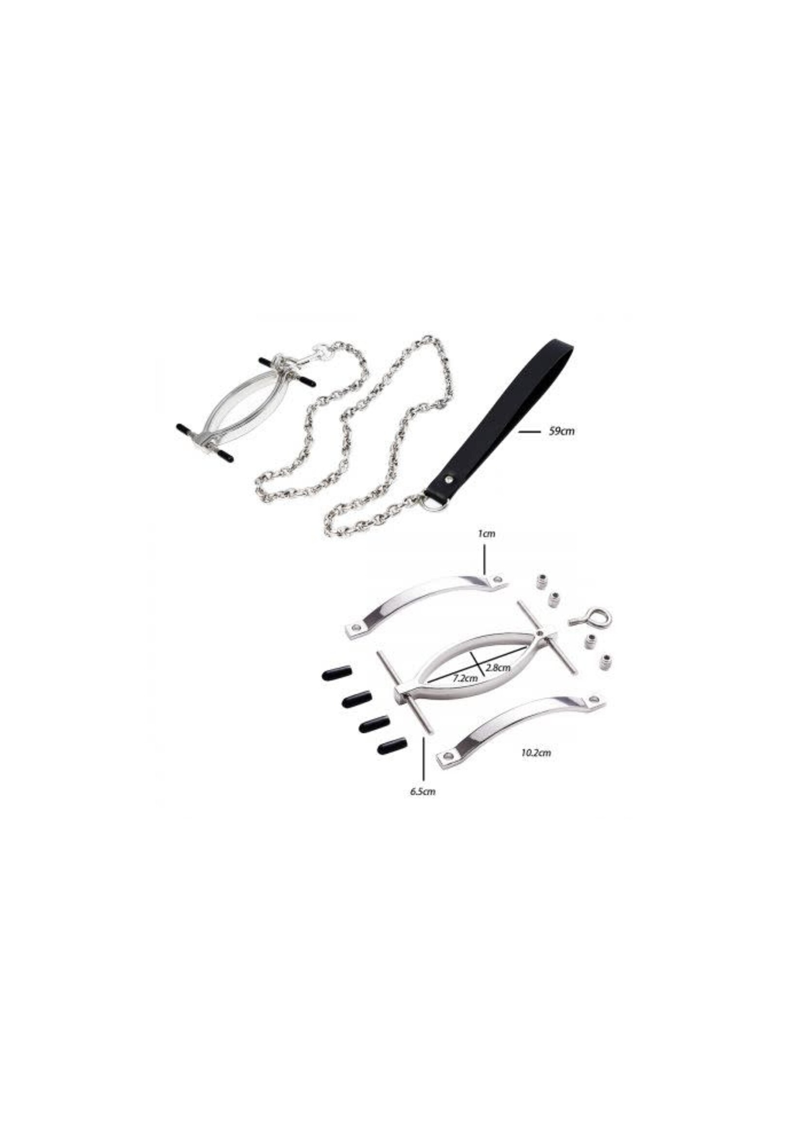 Kiotos Clit clamp with leash chain