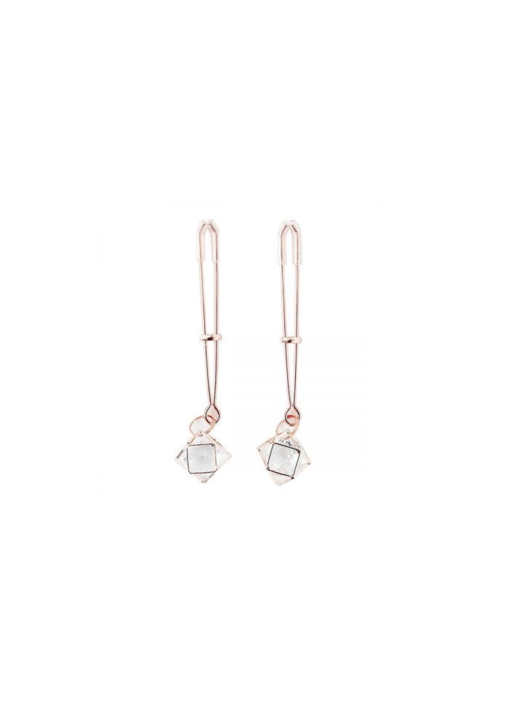 Kiotos Nipple clamps rose gold prism