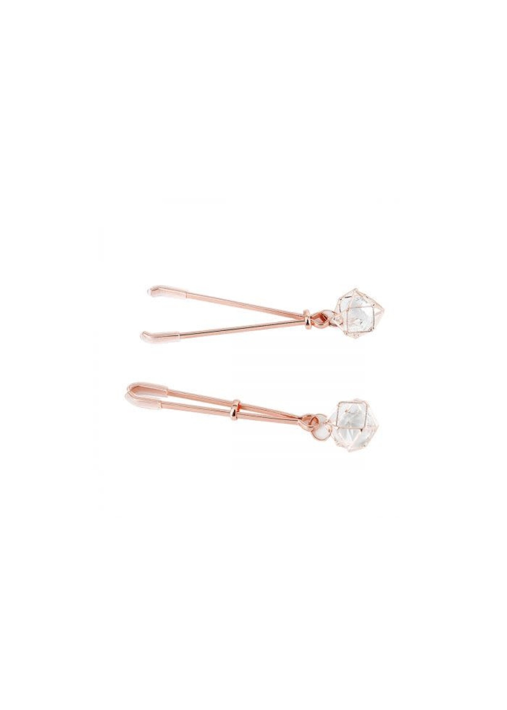 Kiotos Nipple clamps rose gold prism