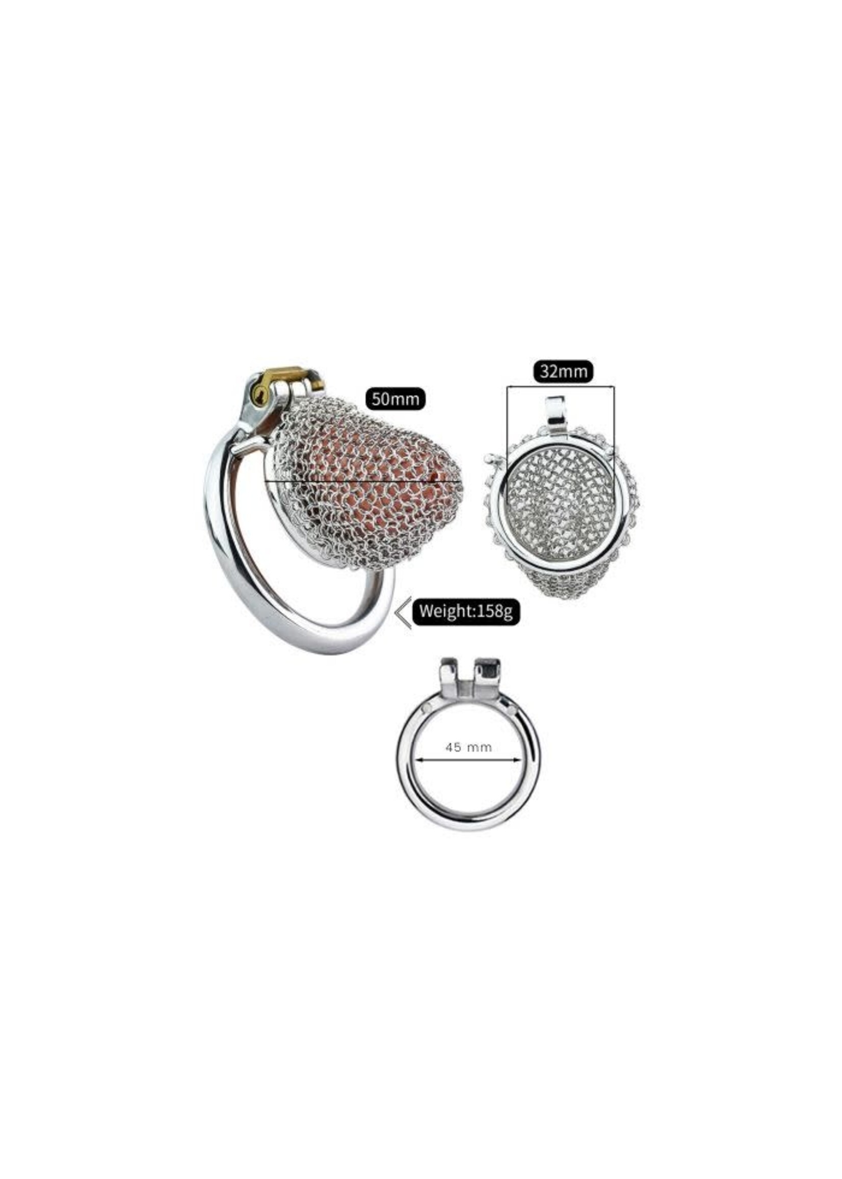 Kiotos Mesh Chastity Cage - S