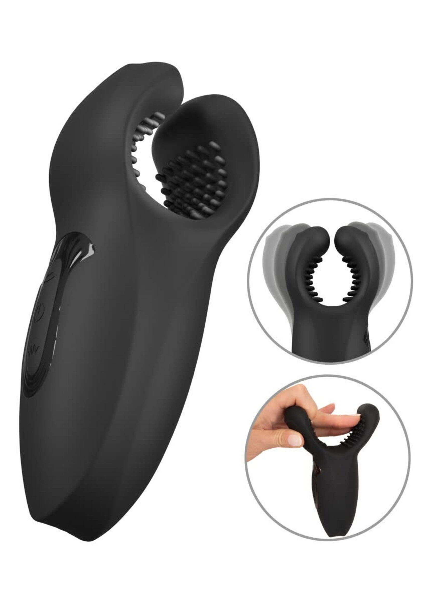 Man wand with vibration and moving wings
