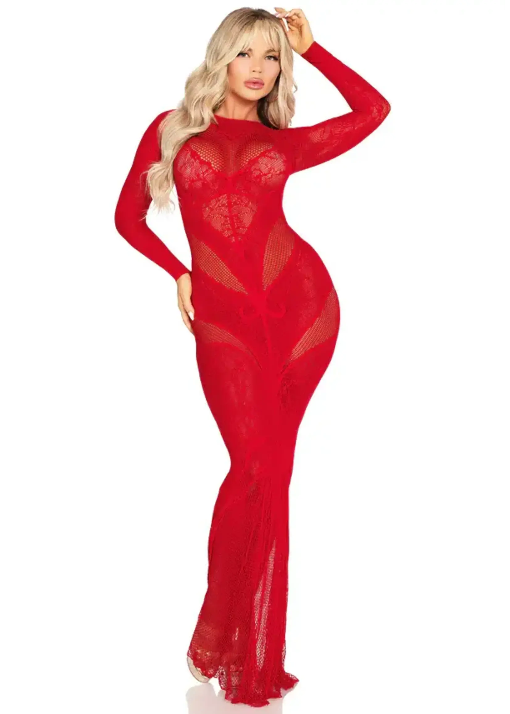 Leg Avenue Lace and net bodycon gown