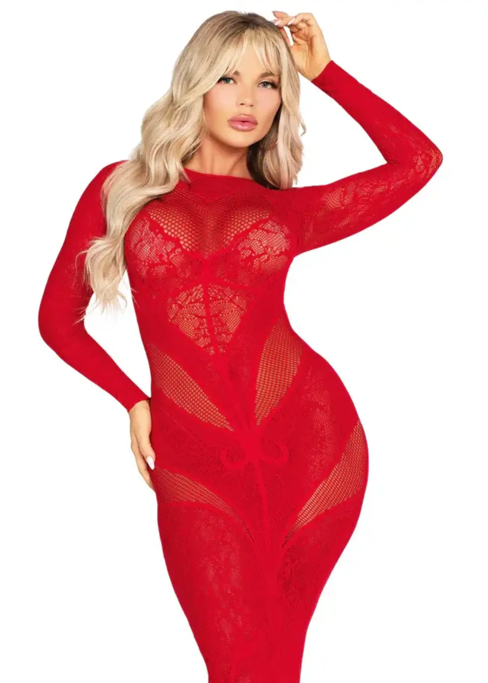 Leg Avenue Lace and net bodycon gown