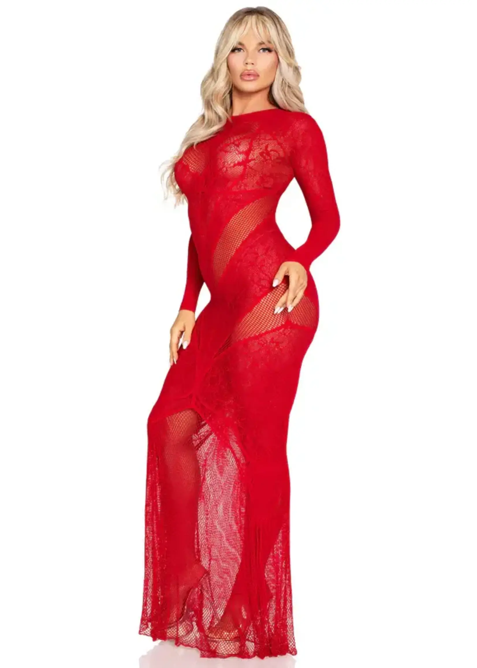 Leg Avenue Lace and net bodycon gown