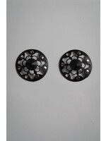 Voyeur X Leather nipplecovers open Lilly silver