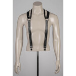 Voyeur X Leather suspenders  Agron silver - OneSize