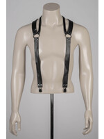 Voyeur X Leather suspenders  Agron silver - OneSize