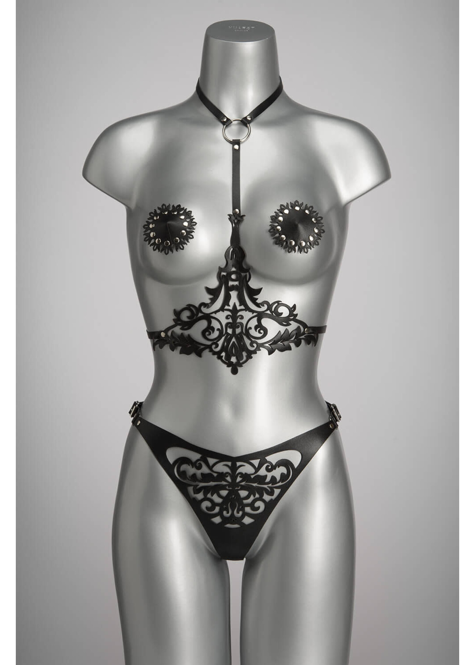 Voyeur X Leather nipplecovers studs Lilly
