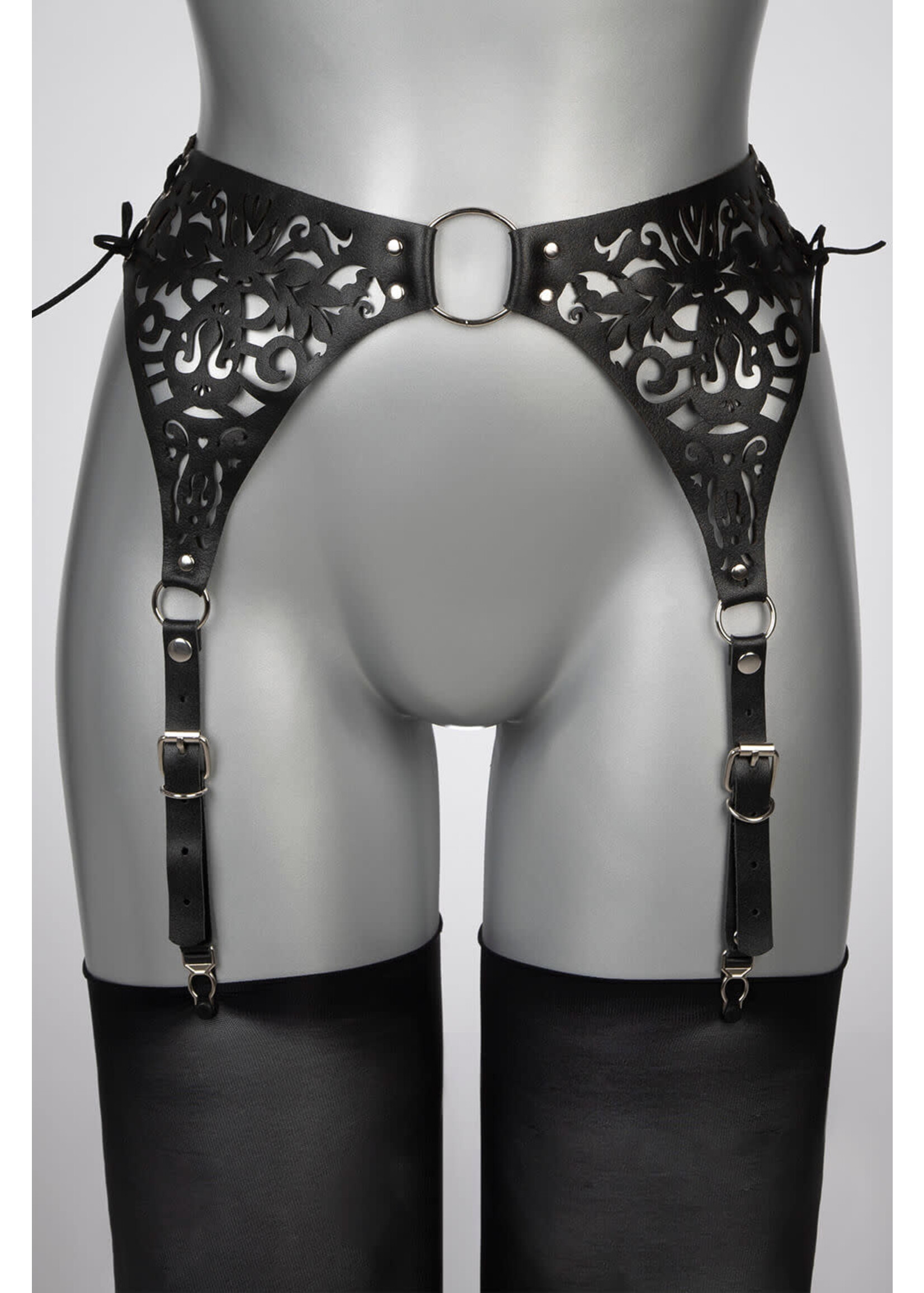 Voyeur X Leather garterbelt Lucy - OneSize