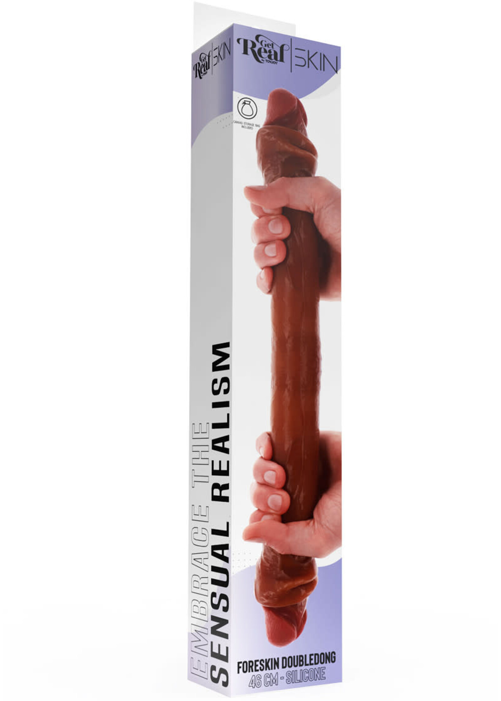 ToyJoy Silicone foreskin double dong 46 cm