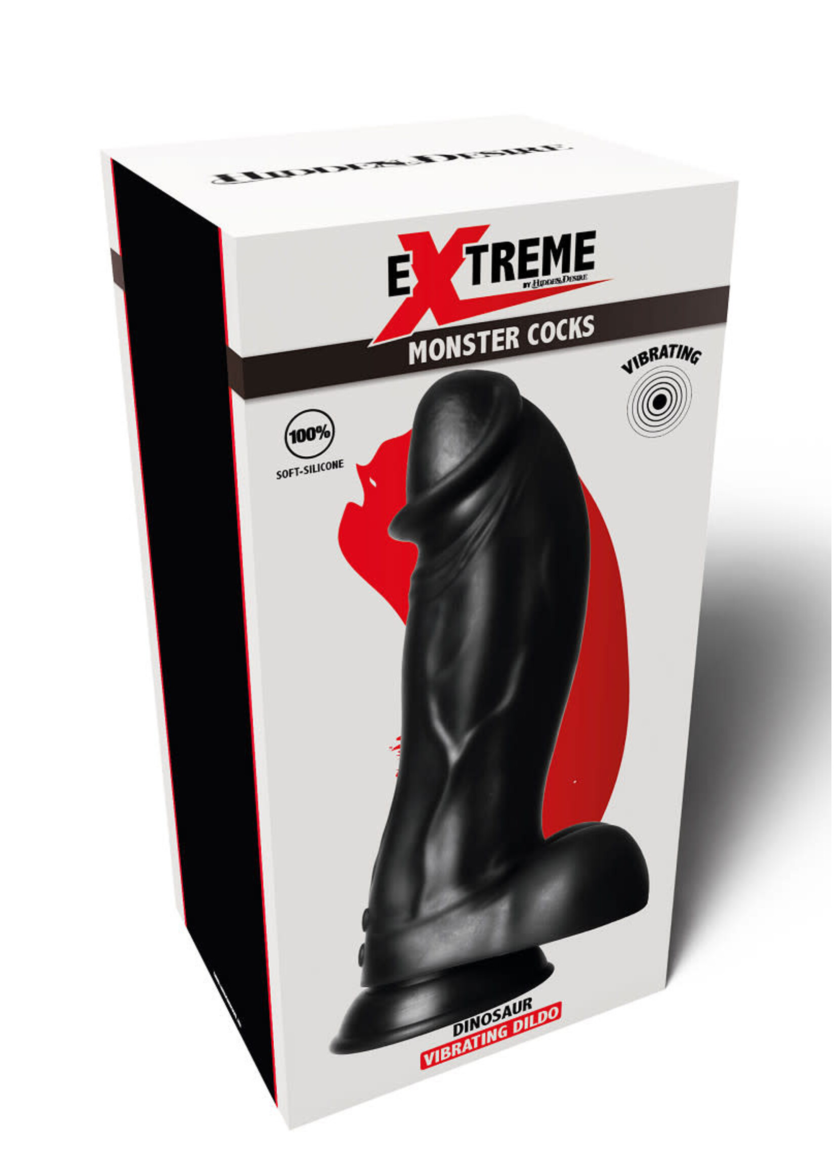 Extreme vibrating dinosaur monster dildo