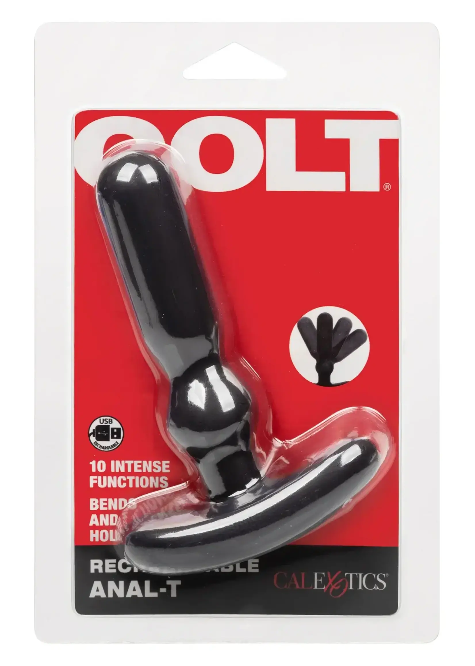 Vibrating anal T - black