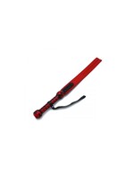 O-Products Black & red leather Y-paddle whip