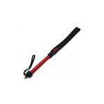 O-Products Black & red leather long paddle whip