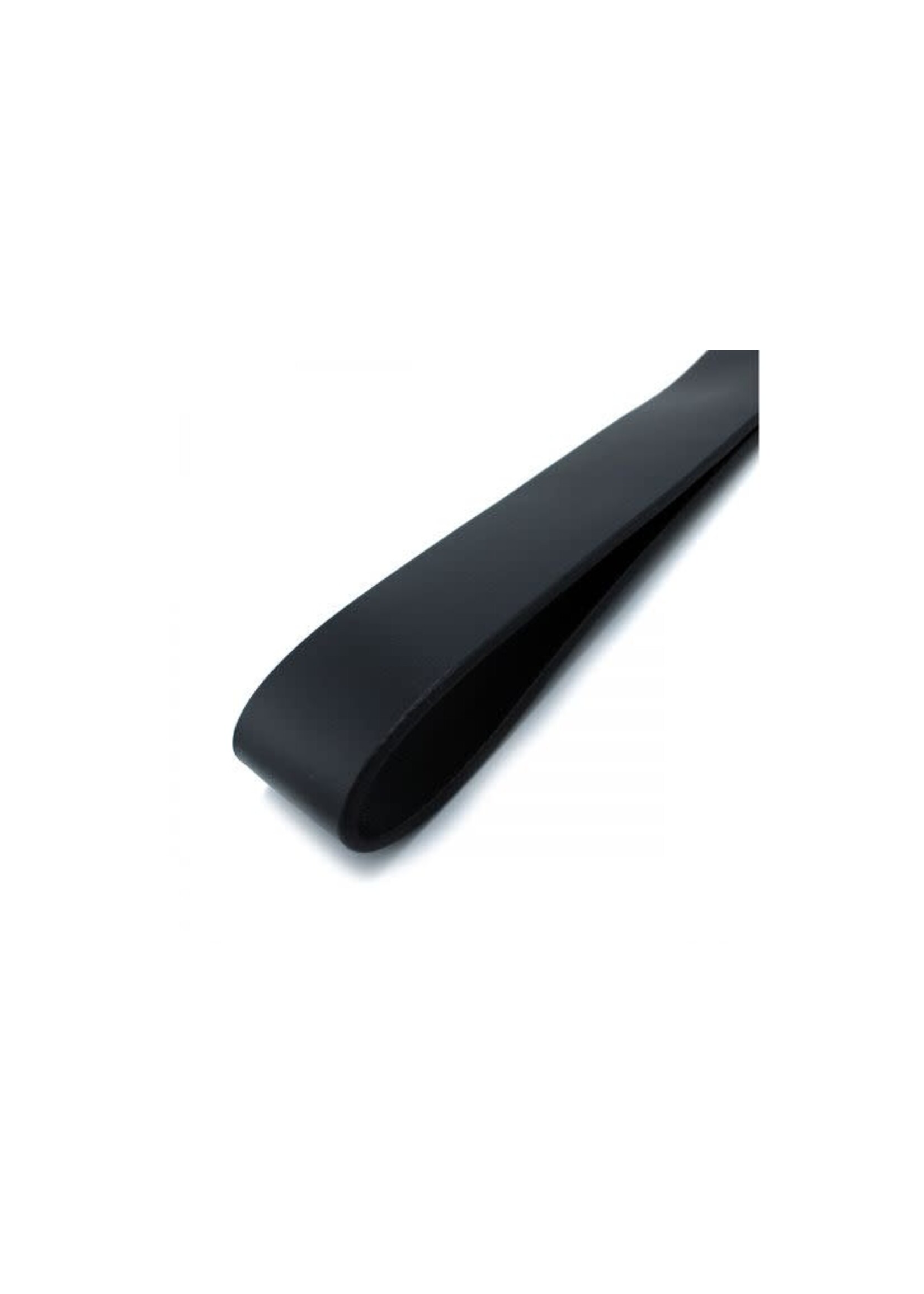 O-Products Black & red leather long paddle whip