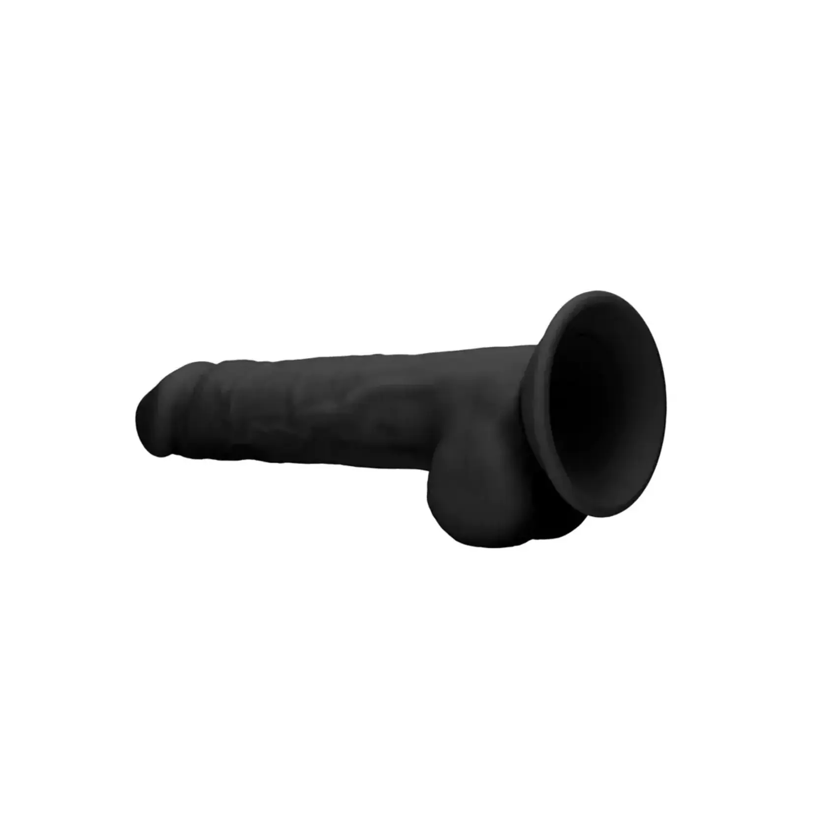 Realrock by Shots Silicone dildo with balls - 24cm black