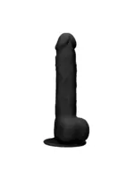 Realrock by Shots Silicone dildo with balls - 24cm black