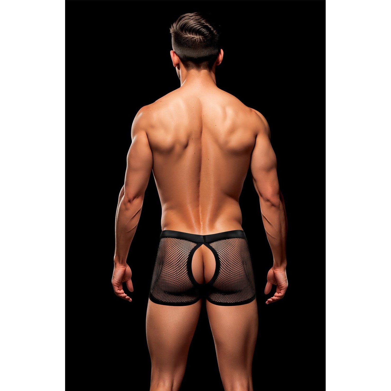 Snap down mesh boxer brief