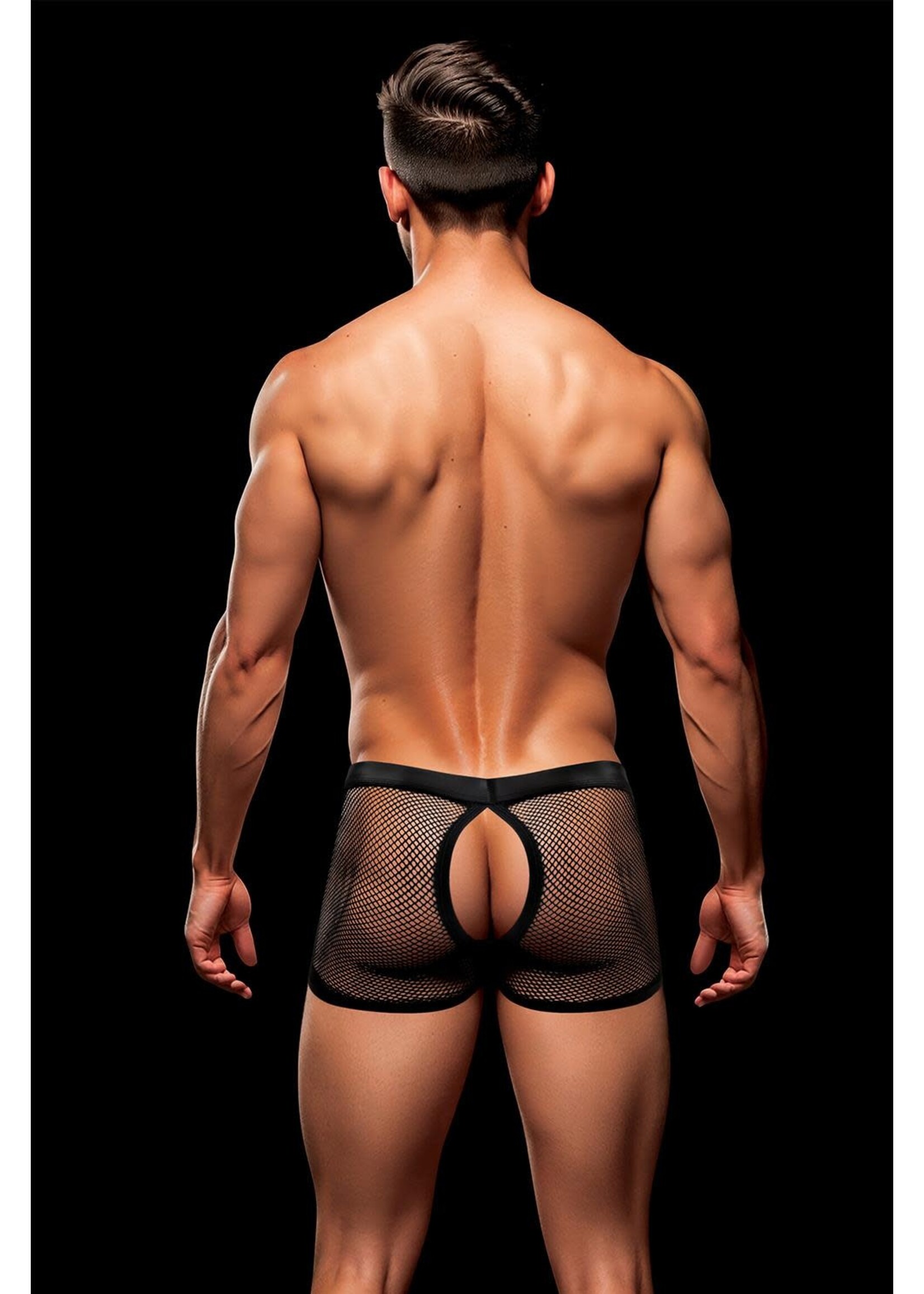 Snap down mesh boxer brief