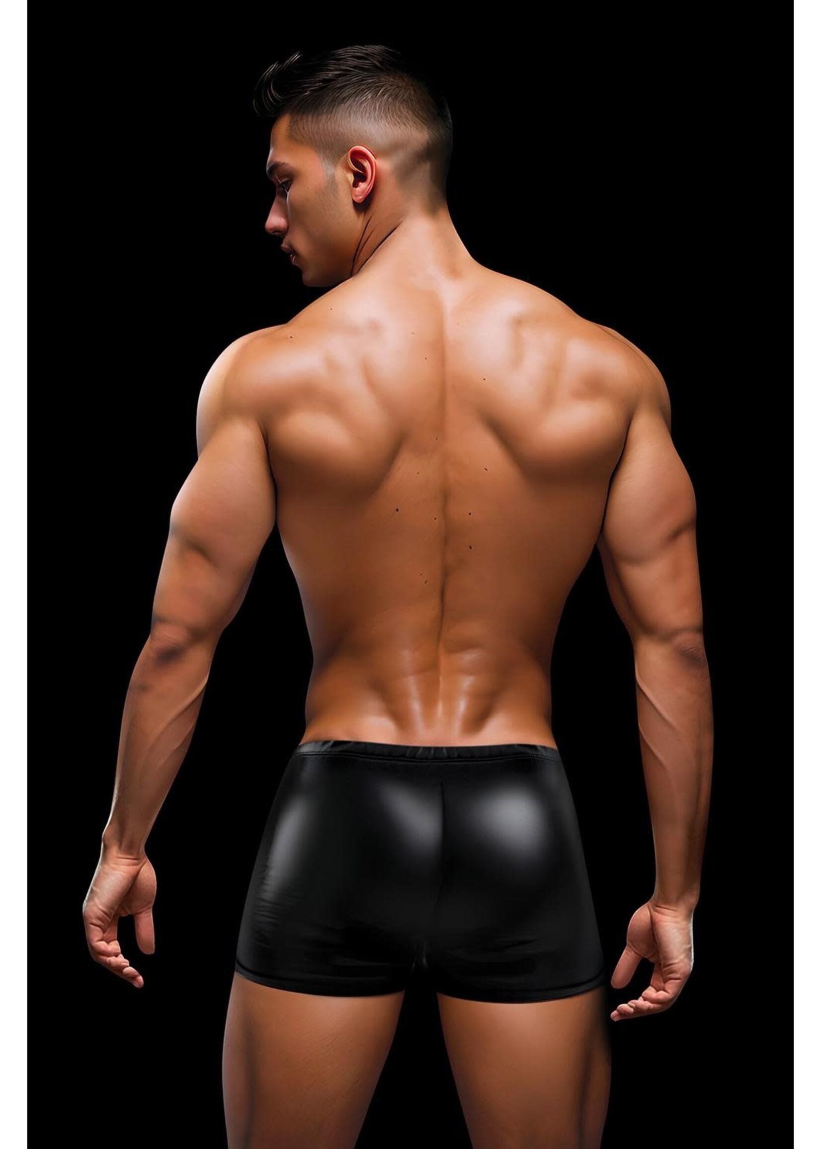 Snap down boxer brief black