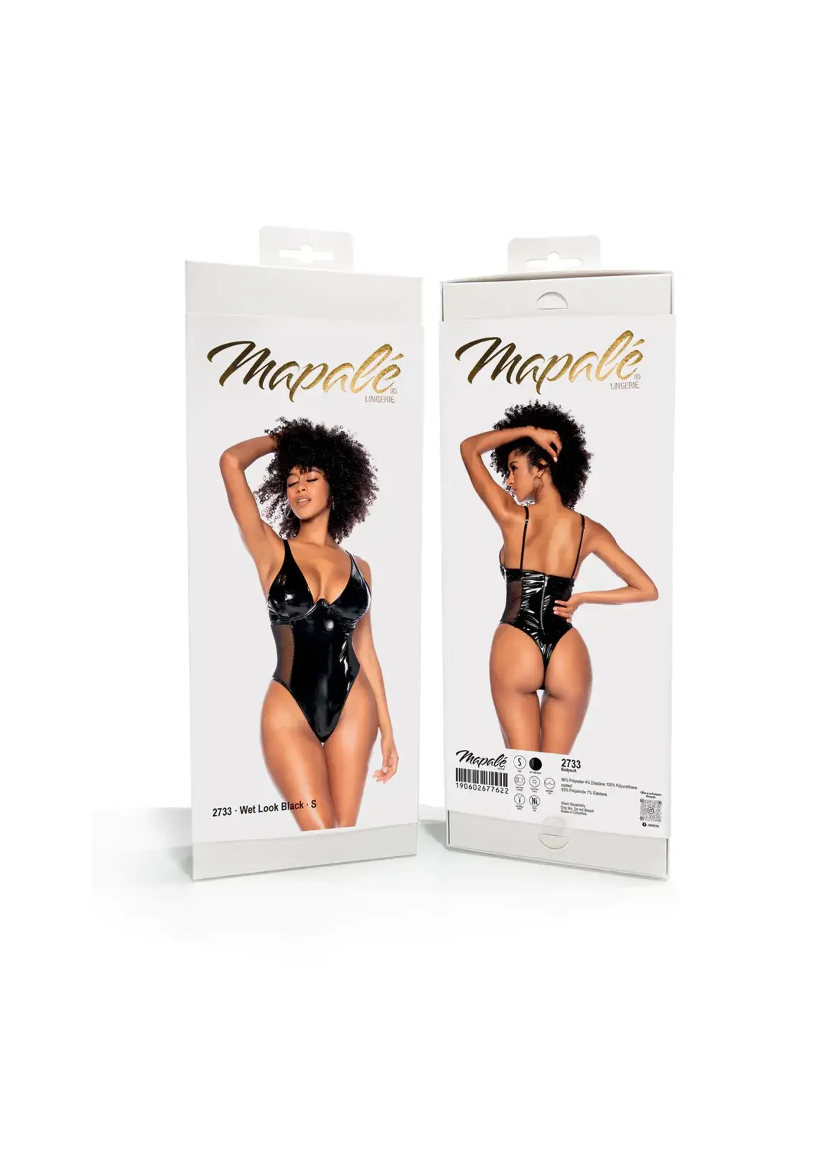 Bodysuit - M - Wet Black
