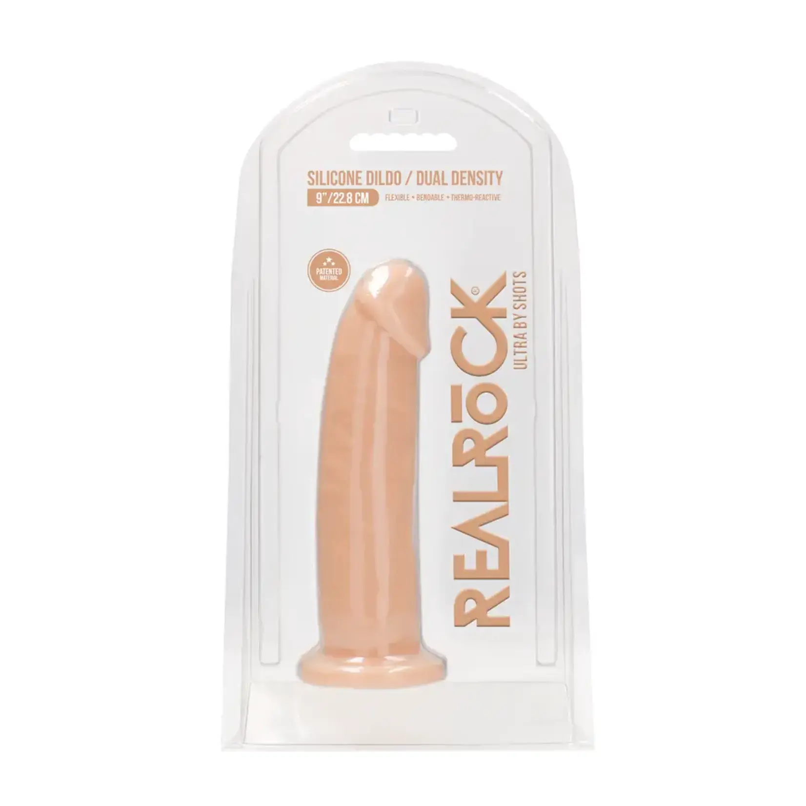 Realrock by Shots Silicone dildo - 23 cm white
