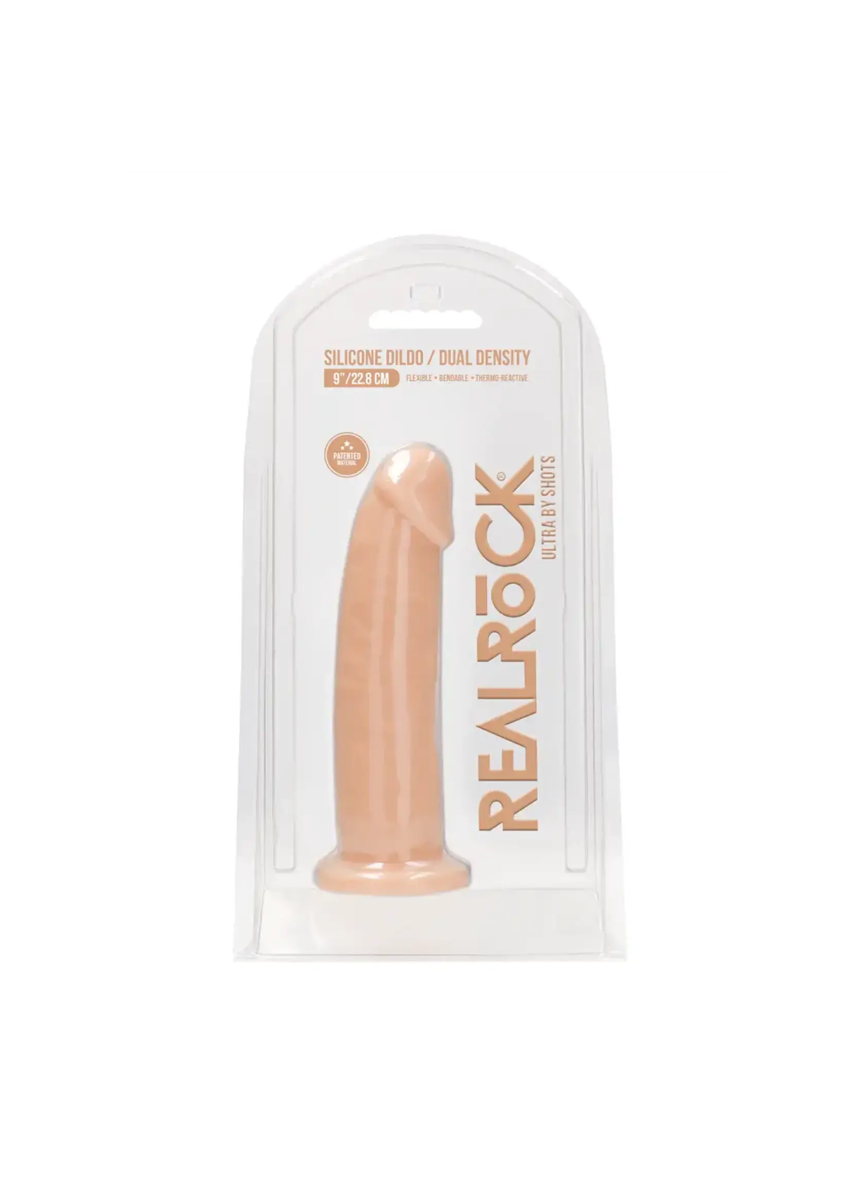 Realrock by Shots Silicone dildo - 23 cm white