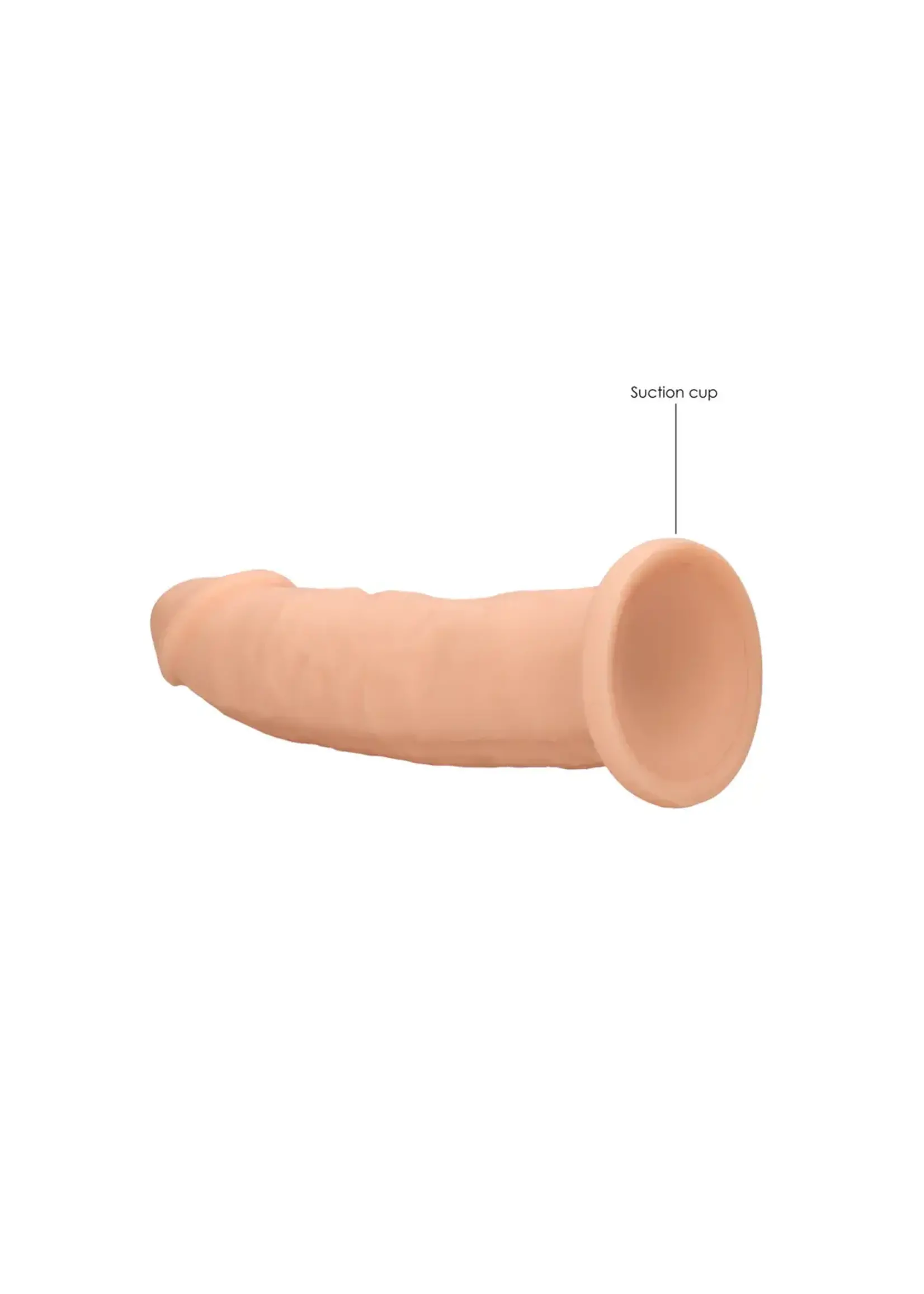 Realrock by Shots Silicone dildo - 23 cm white