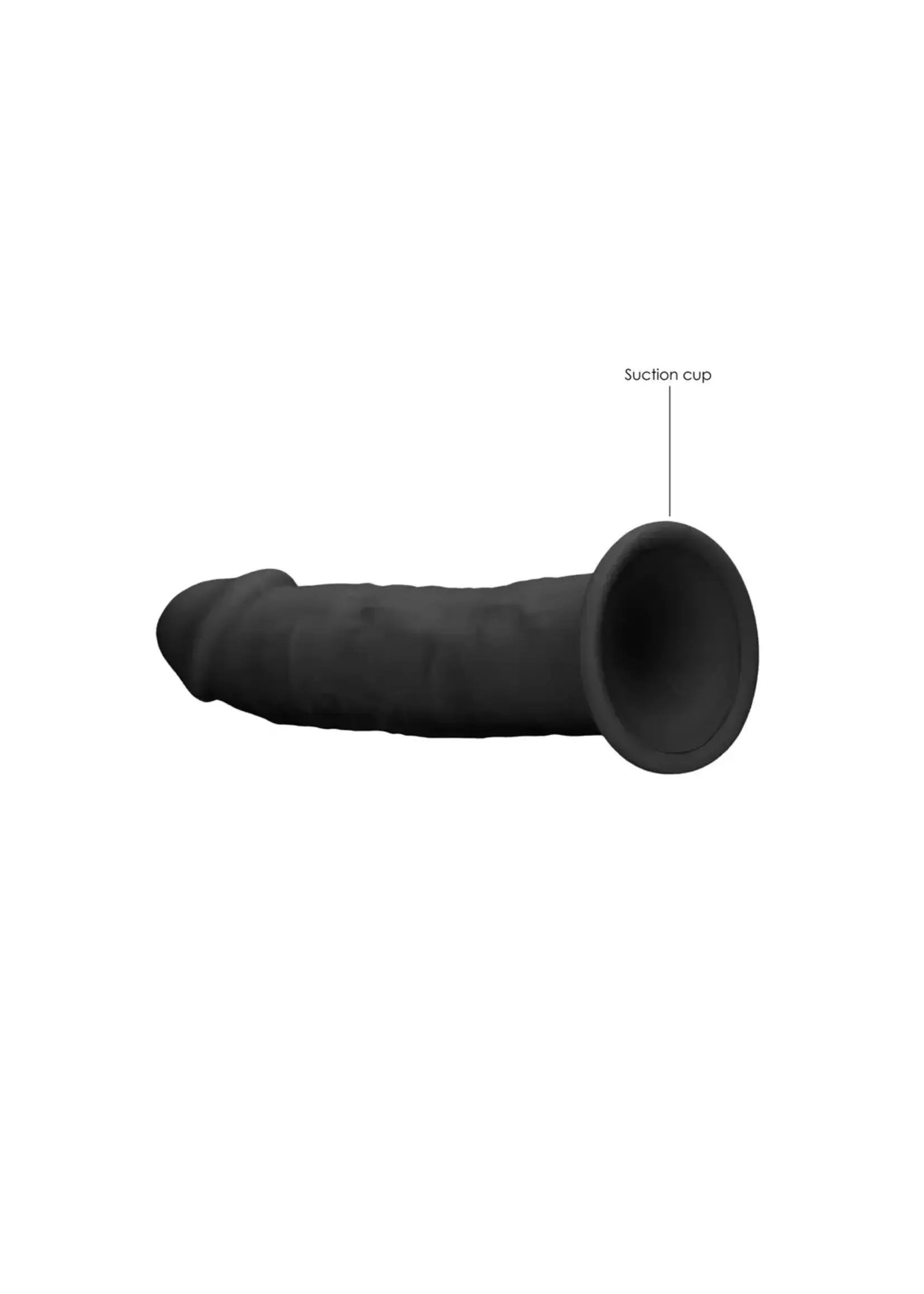 Realrock by Shots Silicone dildo - 15 cm black