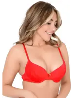 Push up bra with racerback - red