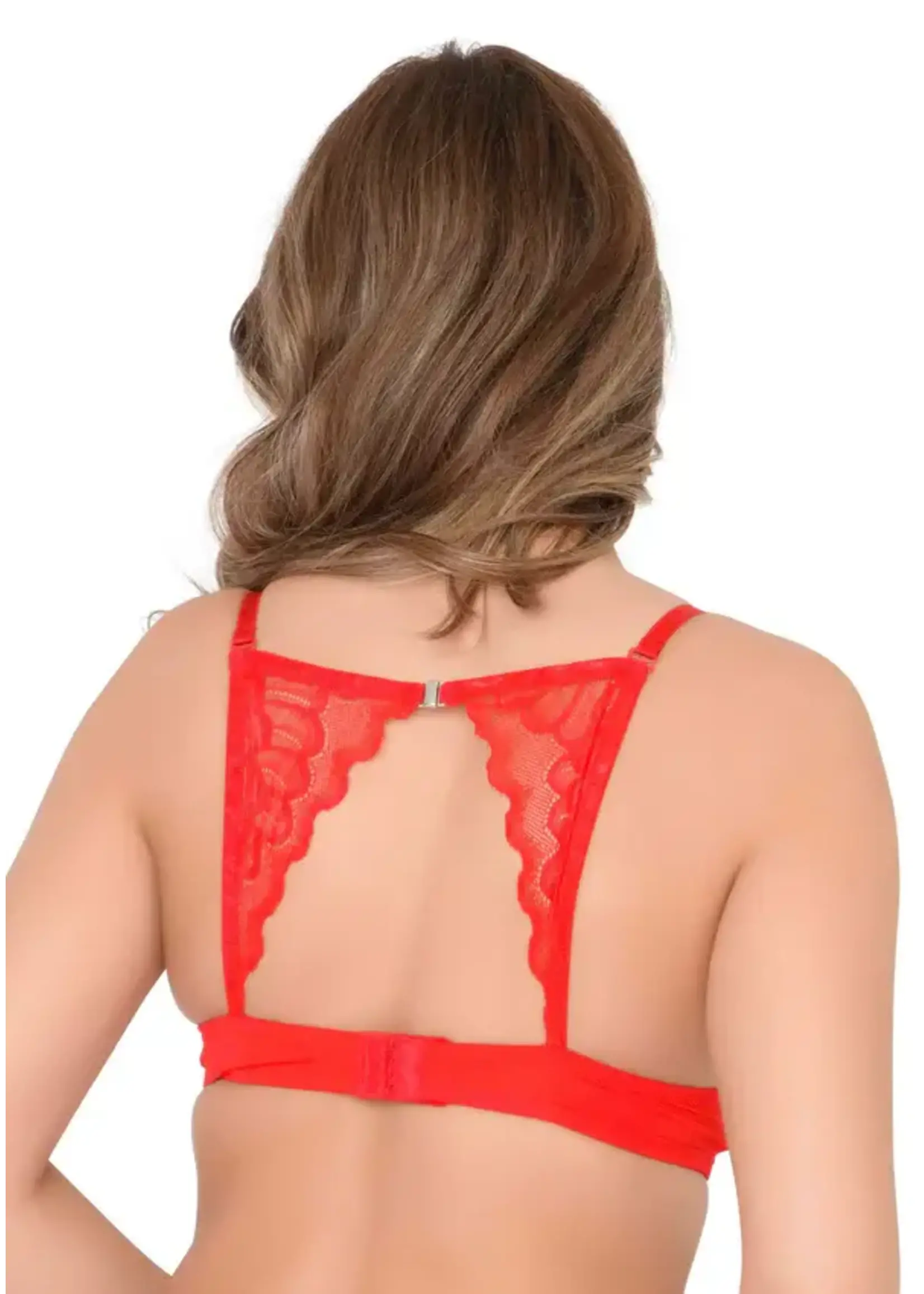 Push up bra with racerback - red
