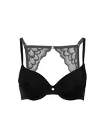 Push up bra with racerback - black