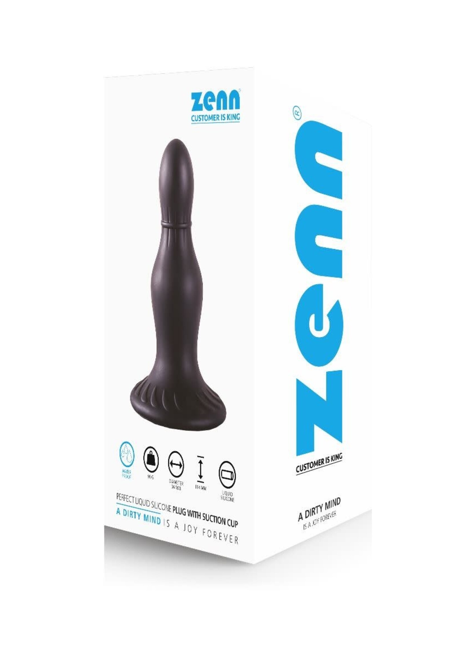 ZennToys Perfect liquid silicone plug with suction cup