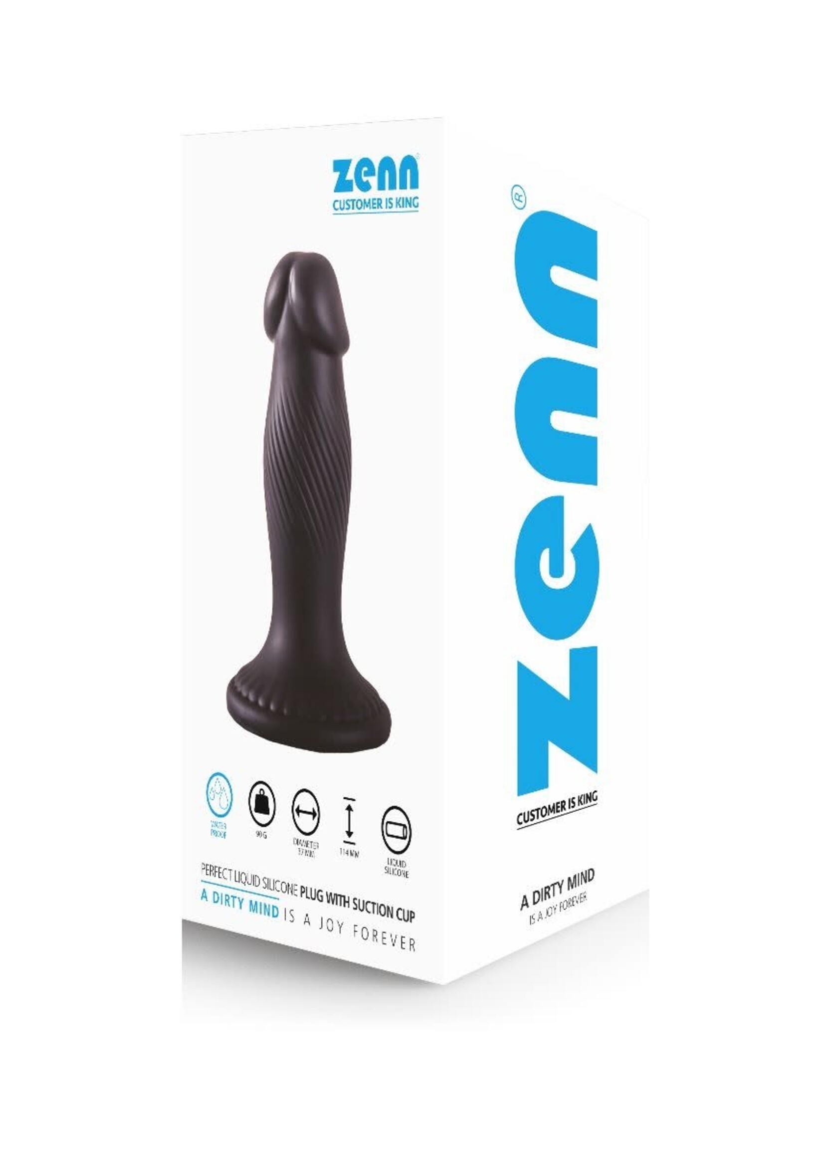 ZennToys Perfect liquid silicone plug with suction cup