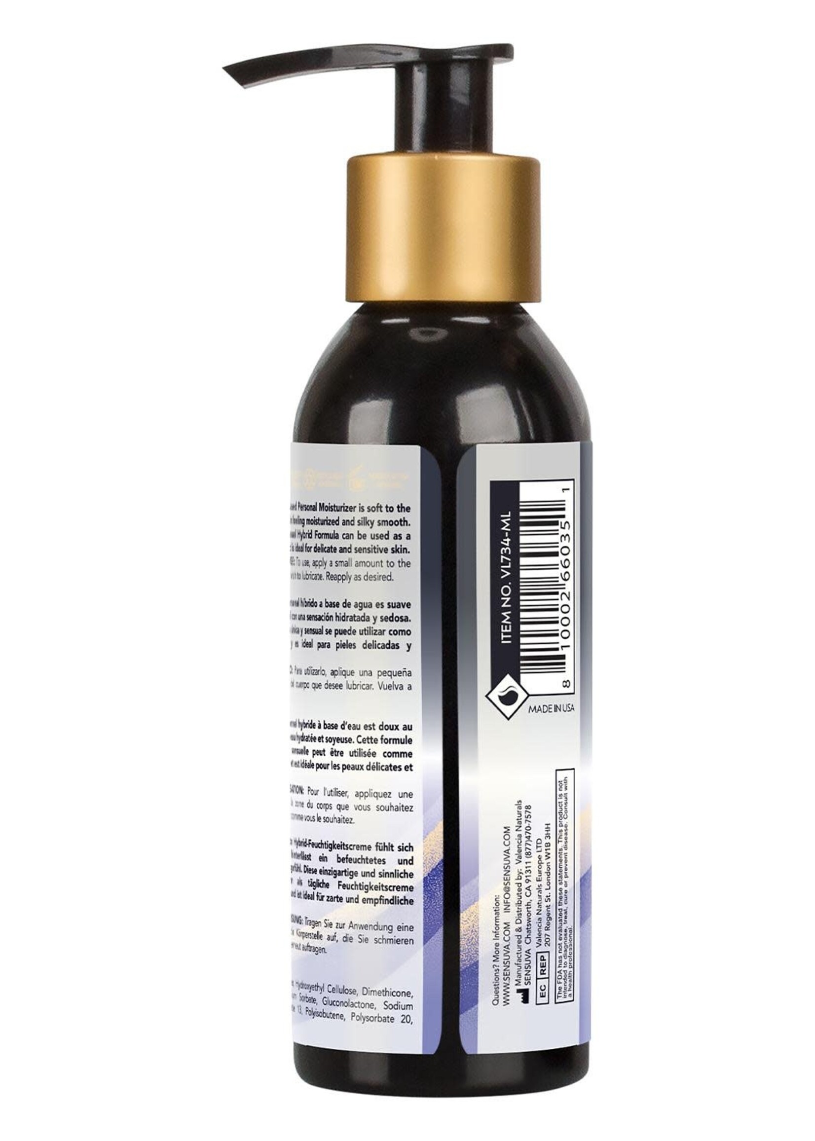 Sensuva Hybrid personal moisturizer -  blueberry muffin 125Ml