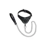 Sportsheets Velvet Noir collar & leash