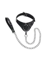 Sportsheets Velvet Noir collar & leash