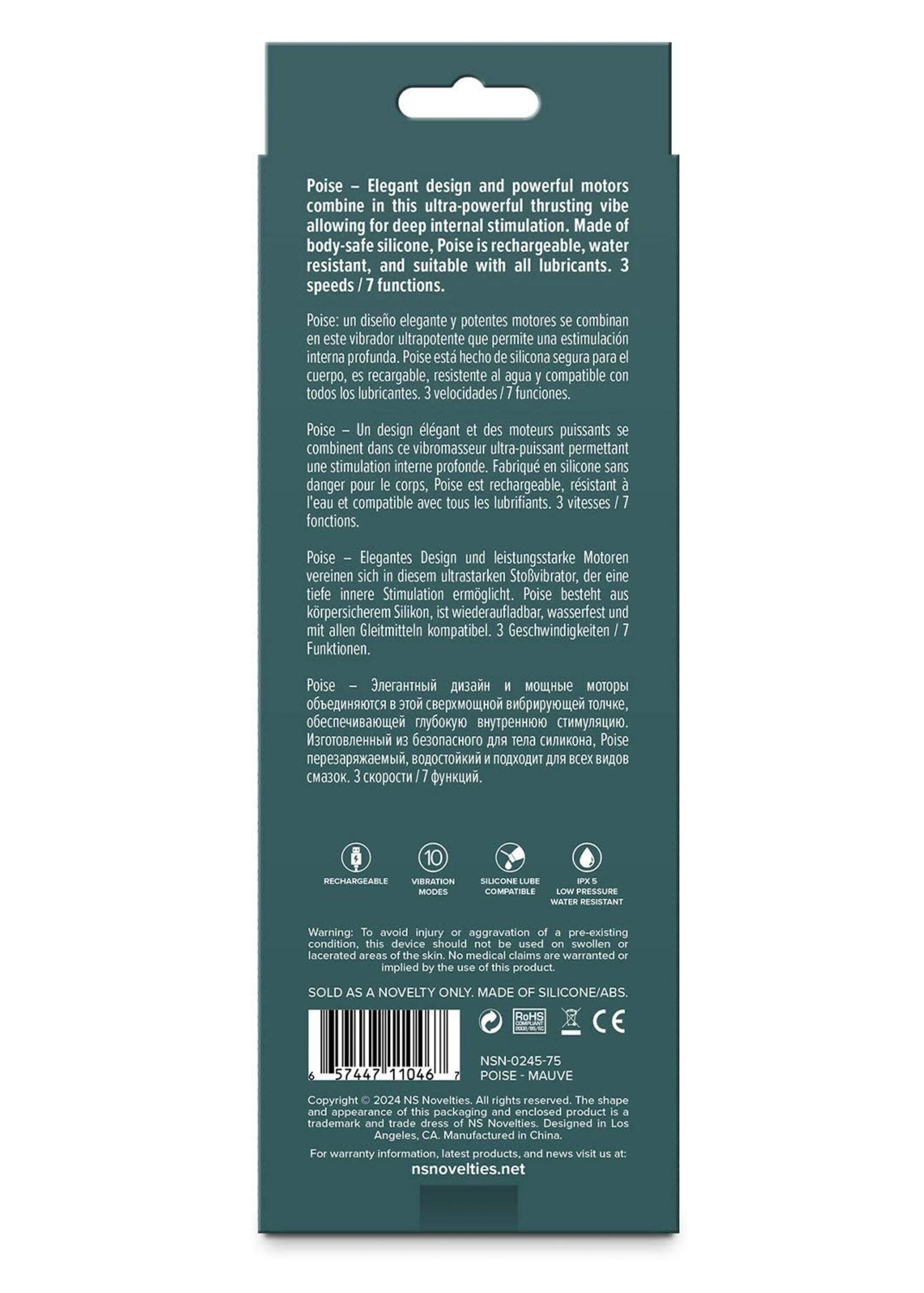 NS Novelties Poise mauve