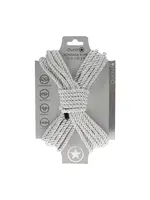 Ouch! Polyester bondage rope 10 m - Silver