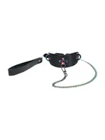 Ouch! Collar & leash Venice Black