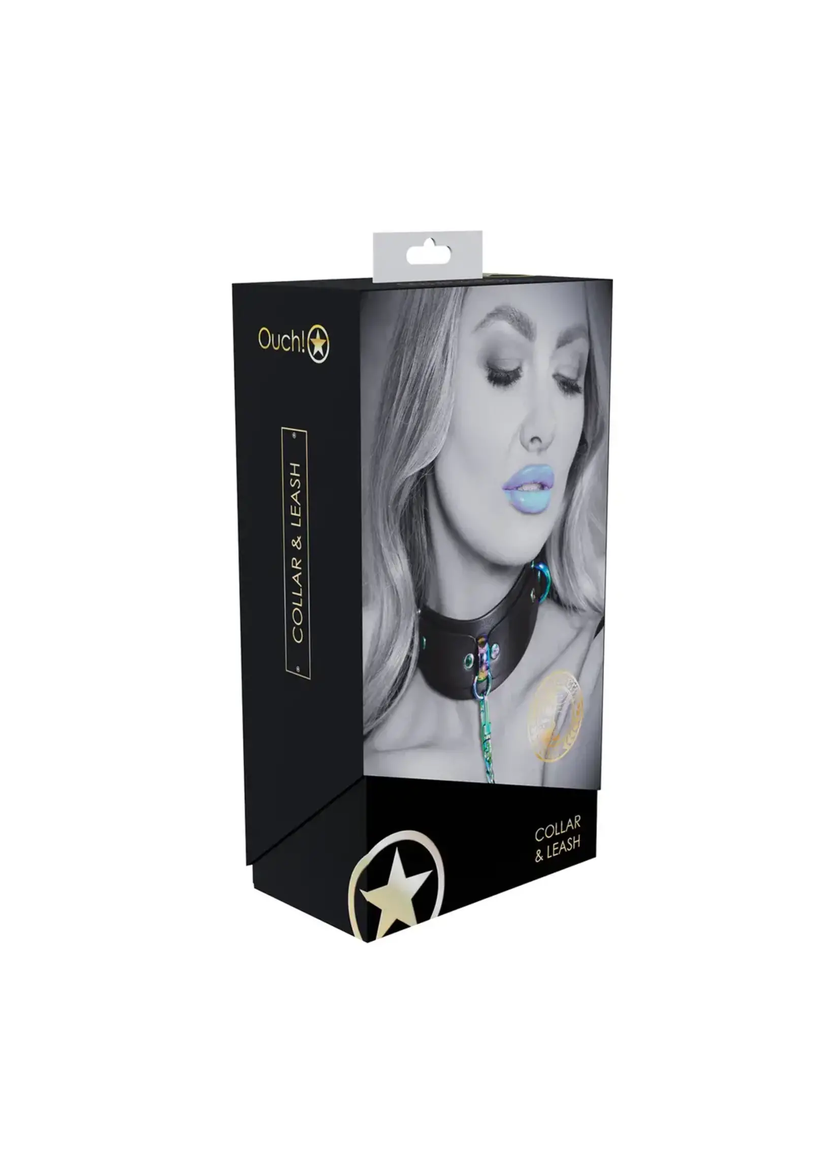 Ouch! Collar & leash Venice Black