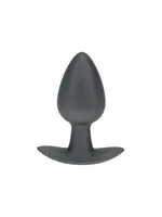 Ouch! Smooth silicone anal plug 3.1" / 7,9 cm - Gunmetal - M