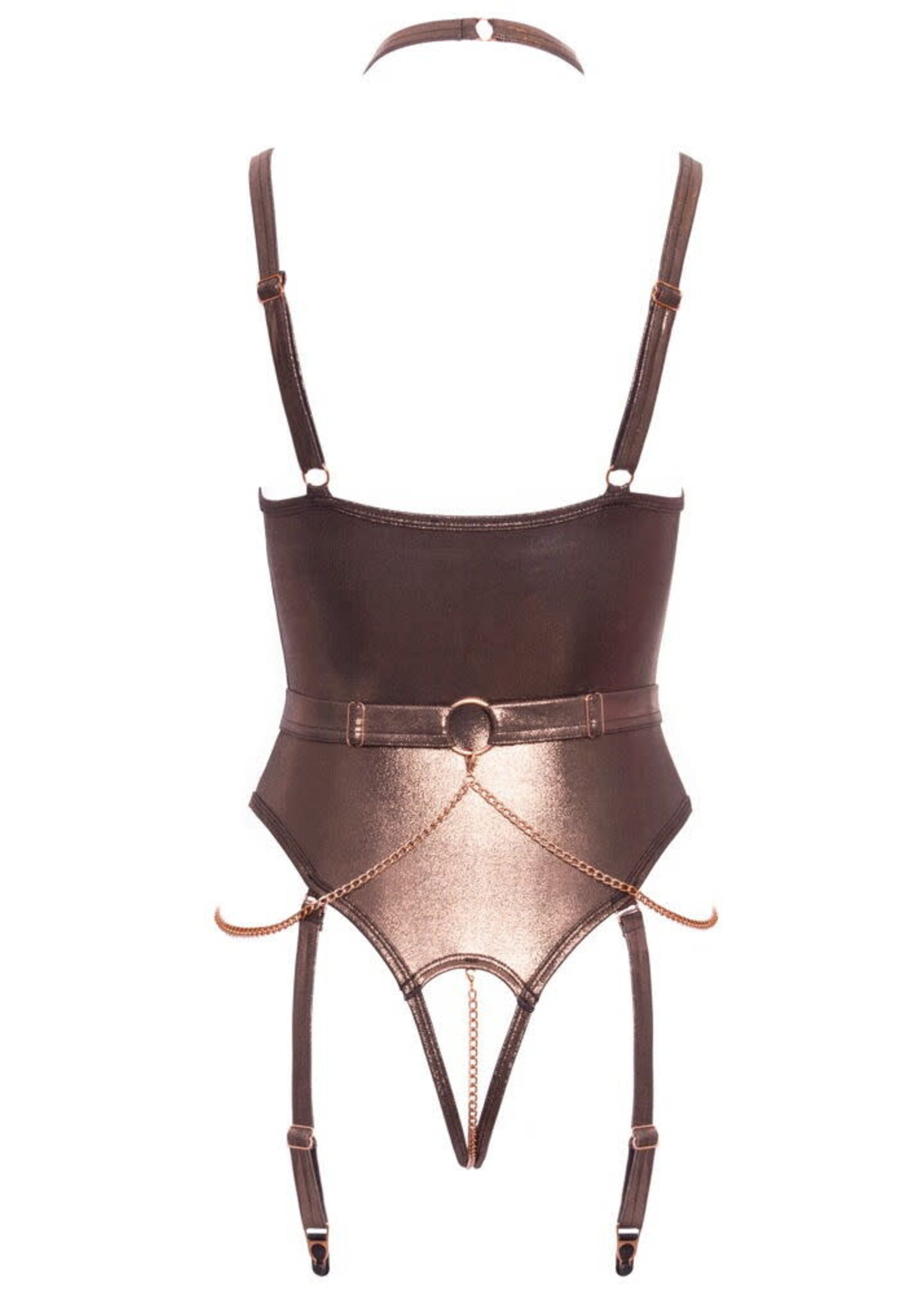 Albierta Fina by Cottelli Luxe kruisloze jarretel body