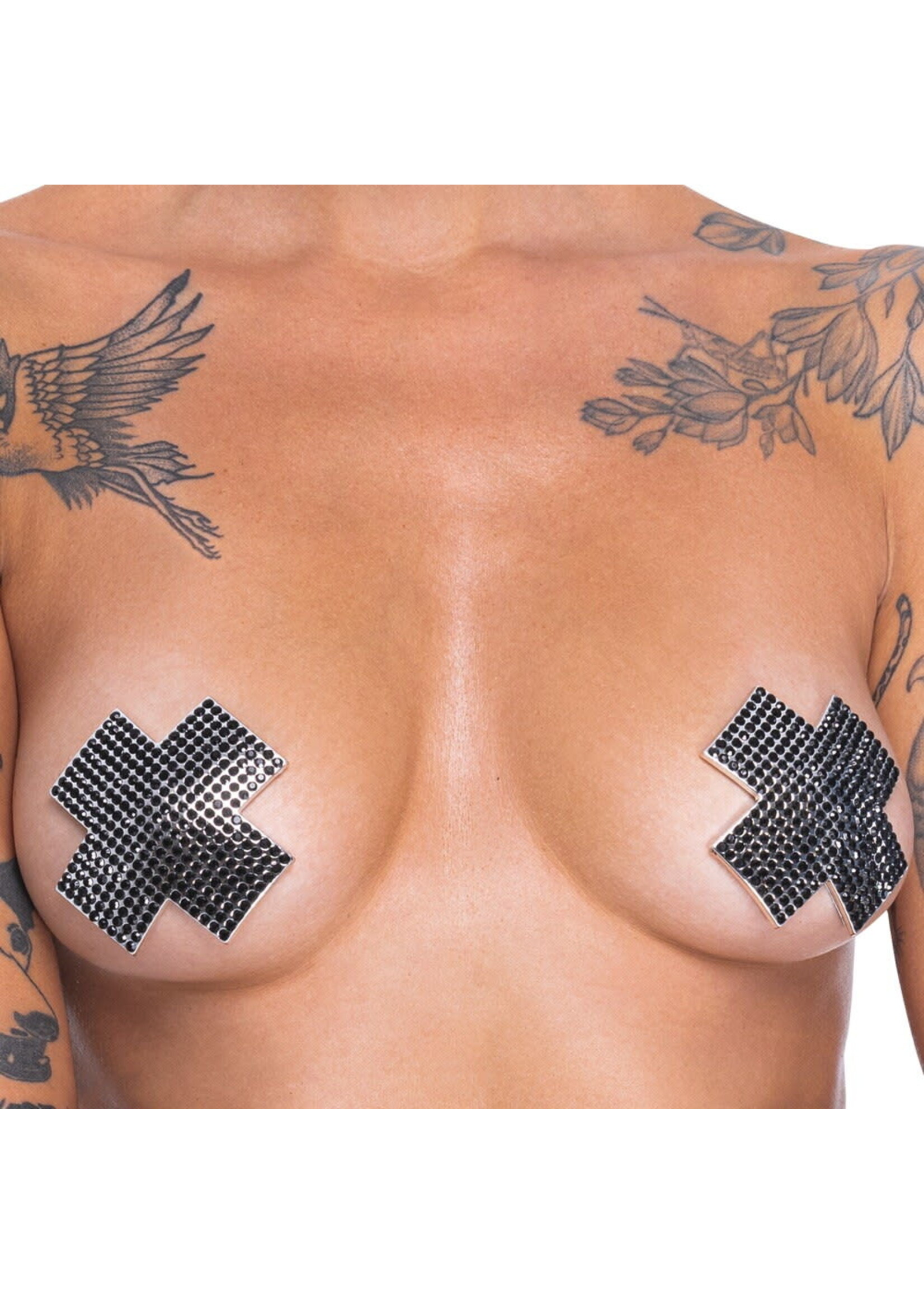 Nipple stickers cross