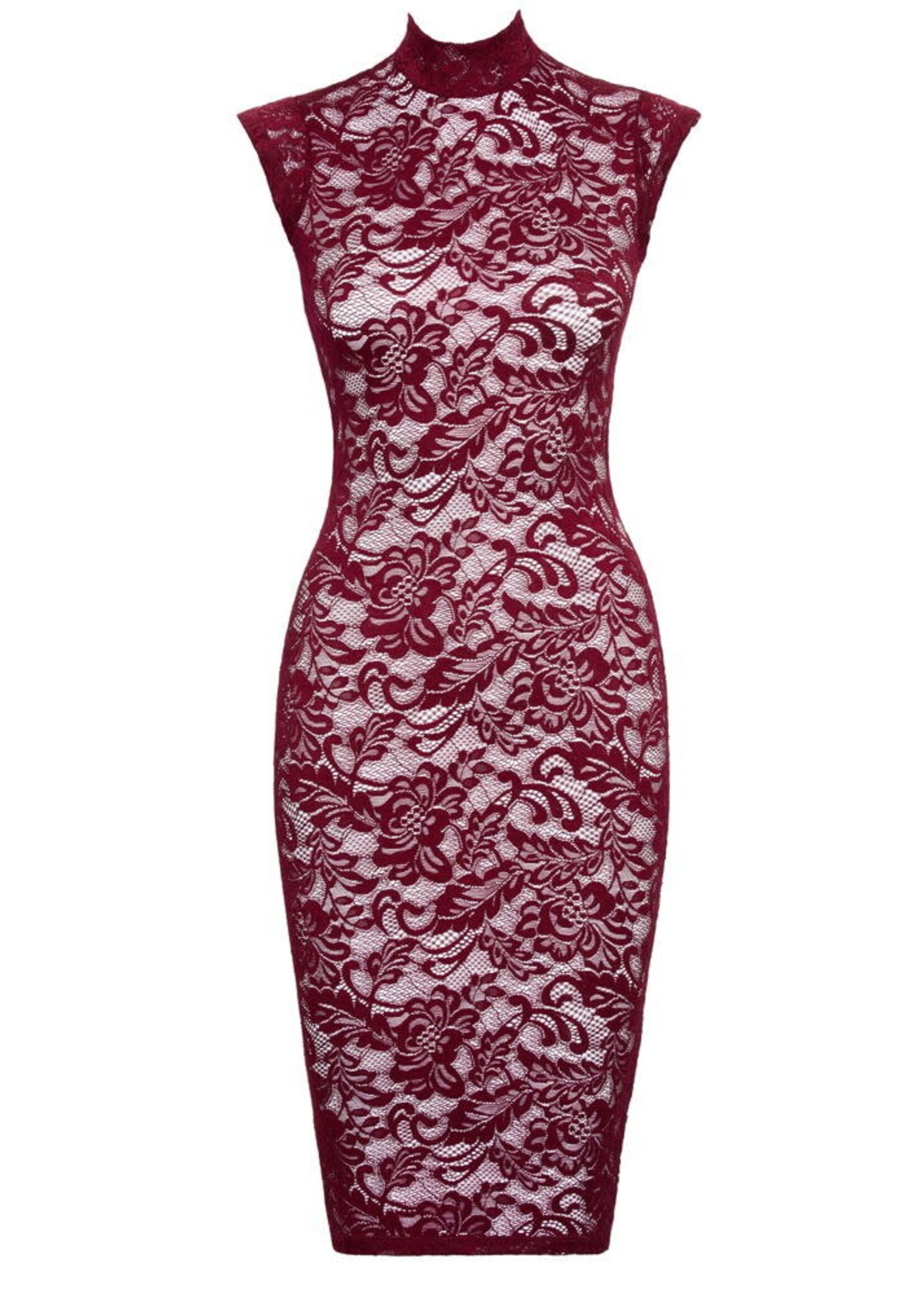 Cotteli Collection Transparent dress - red