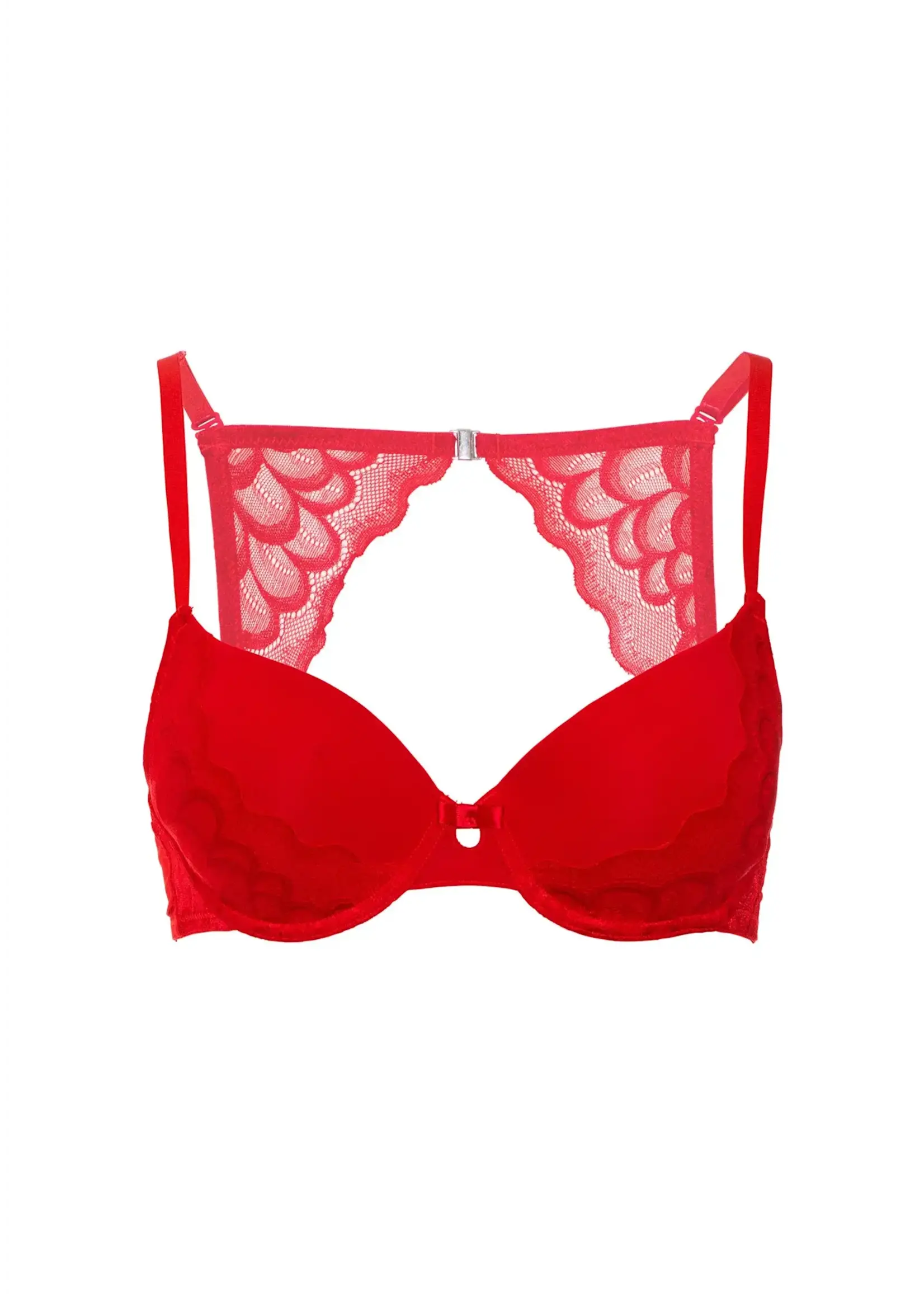 Push up bra with racerback - red